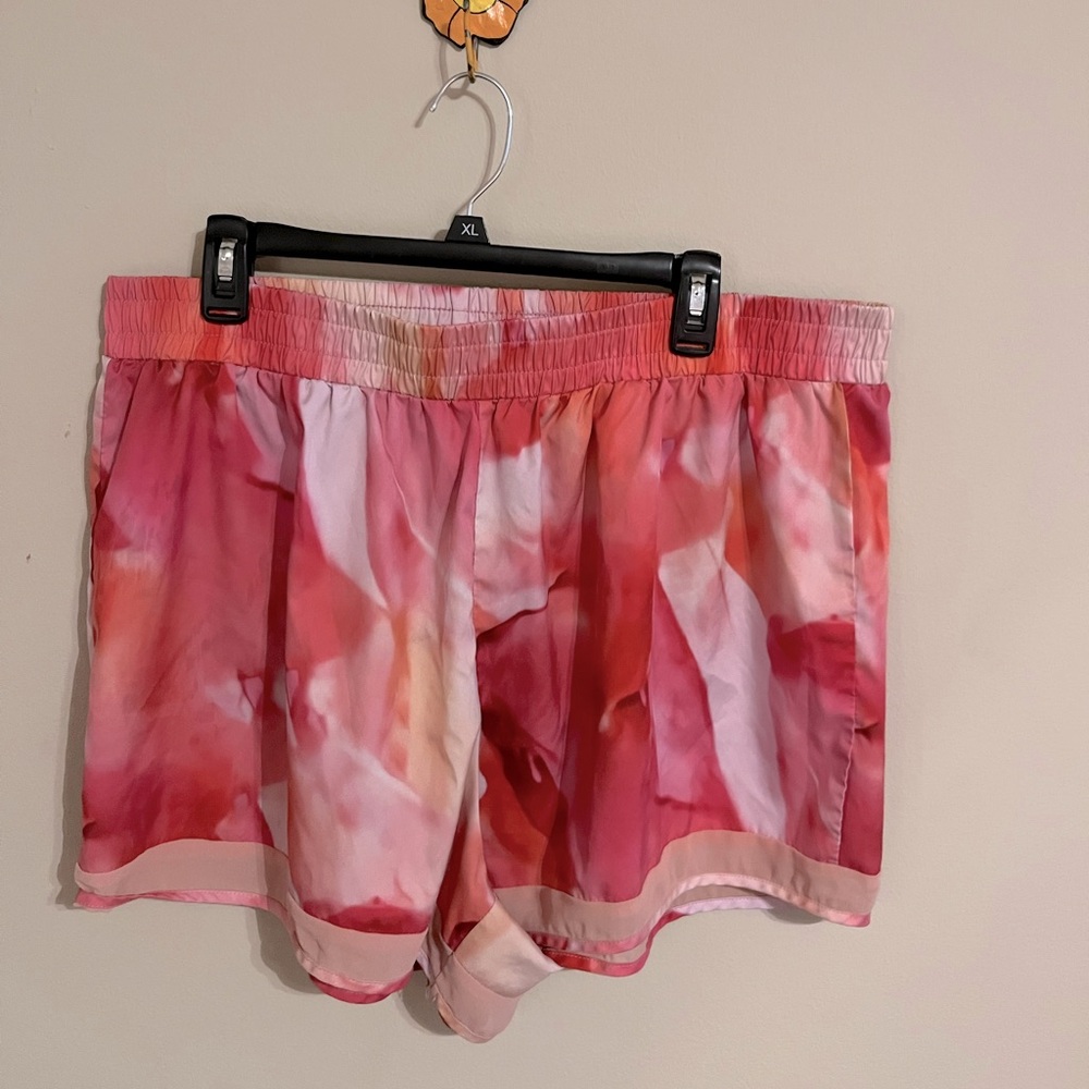SHEIN Curve, 3XL, pink elastic running shorts